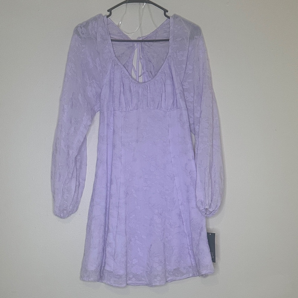 Lavender Long Sleeve Dress